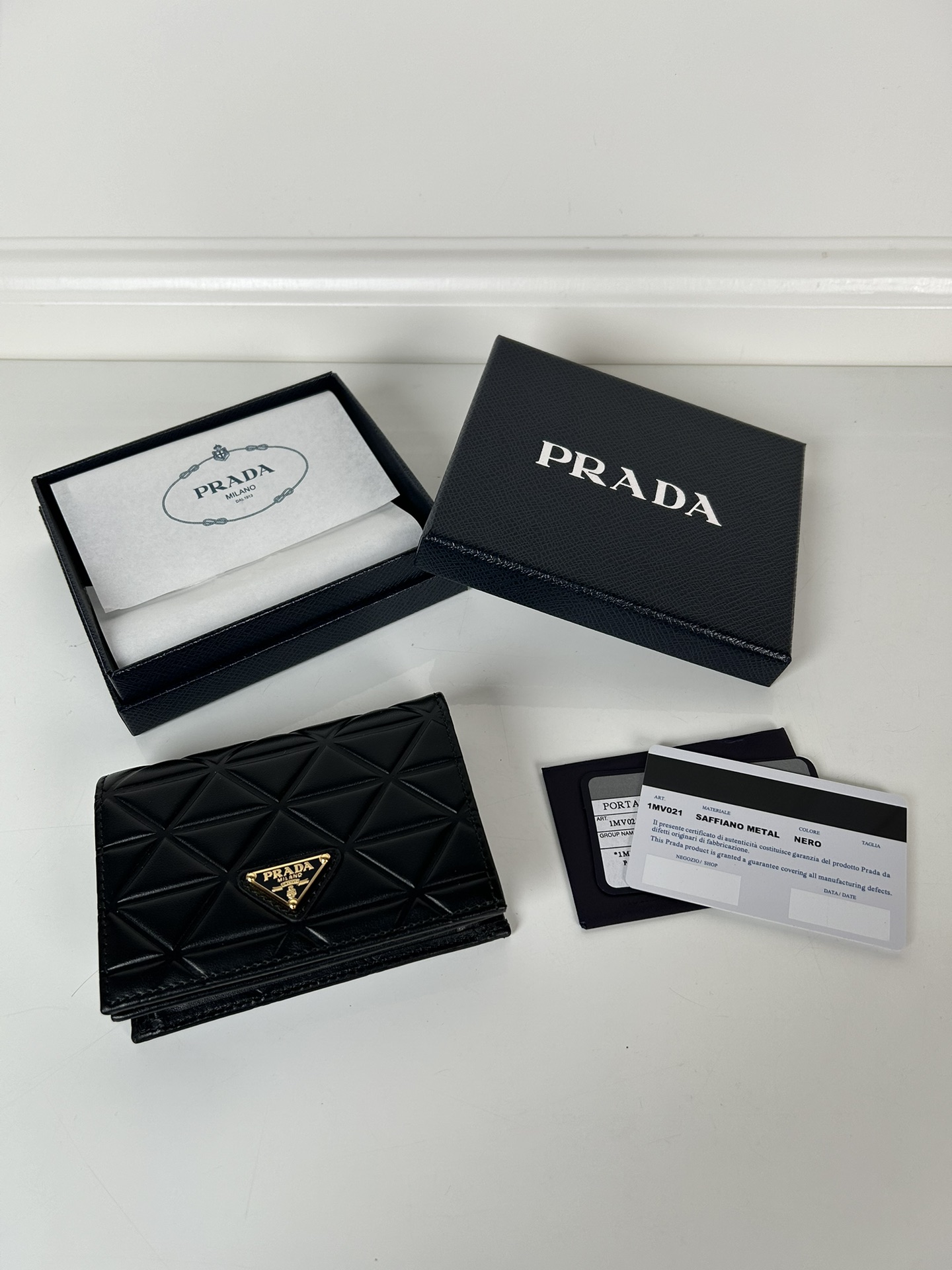 Prada 1MV021-1 Wallet Black