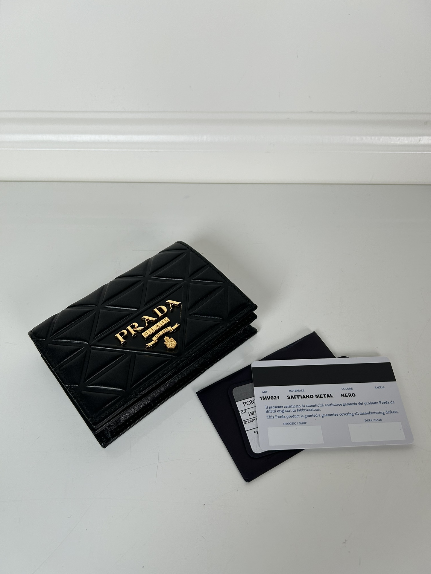 Prada 1MV021 Wallet Black