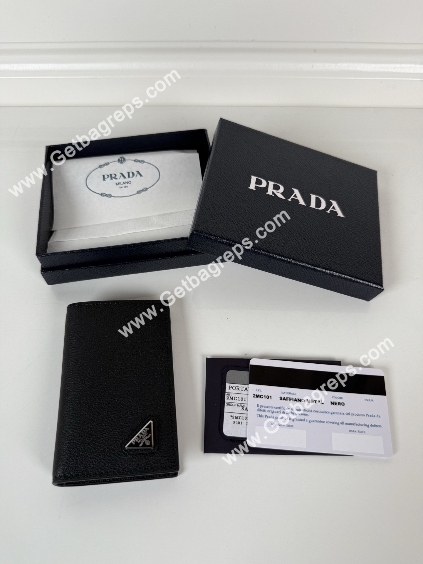 Prada 2MC101 Men Wallet Black-1