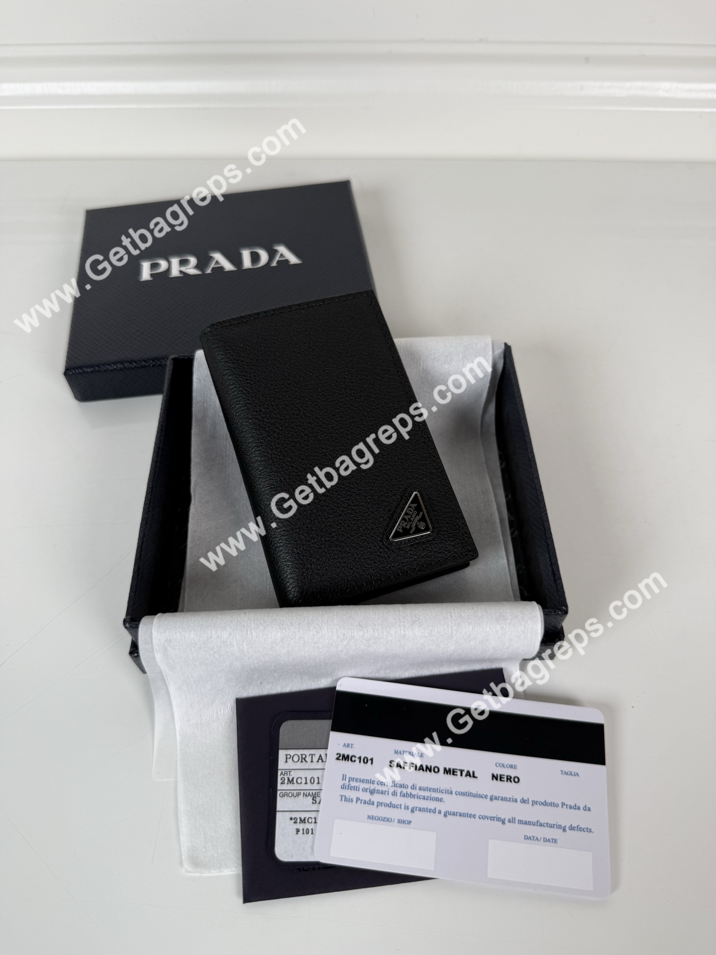 Prada 2MC101 Men Wallet Black-1