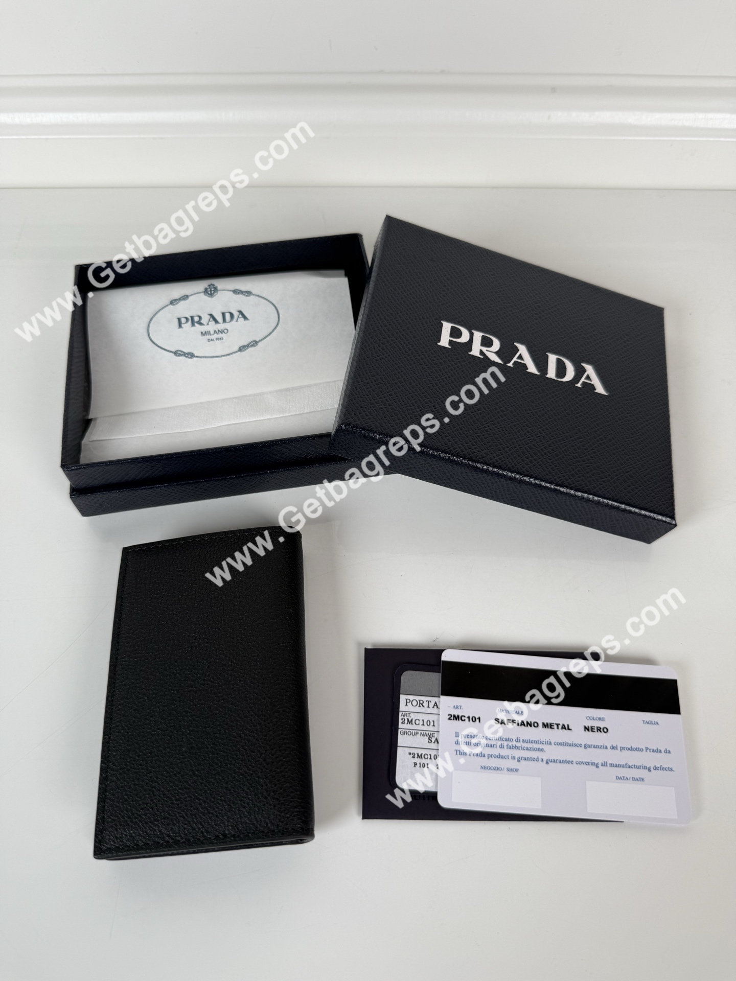 Prada 2MC101 Men Wallet Black-1