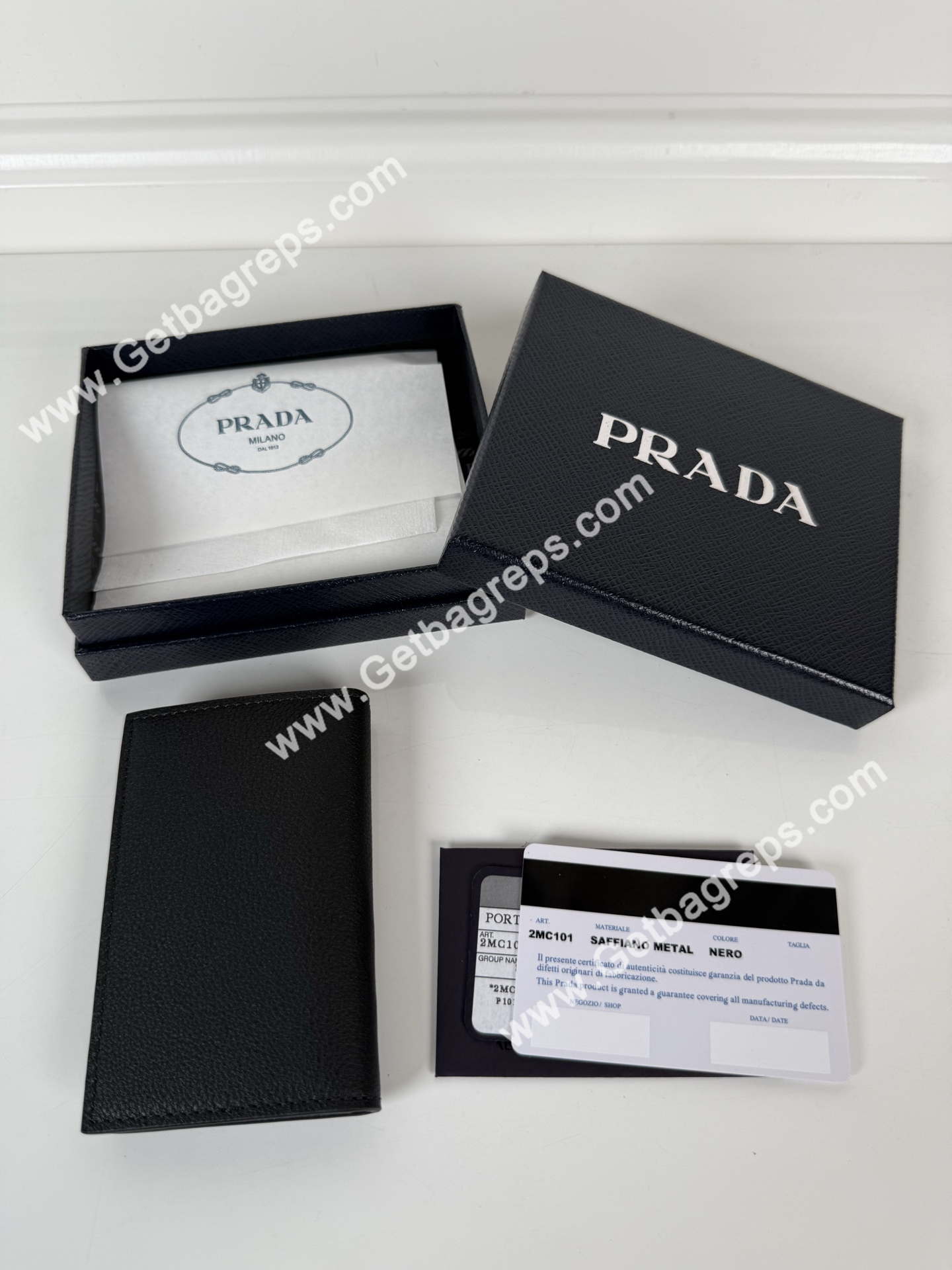 Prada 2MC101 Men Wallet Black