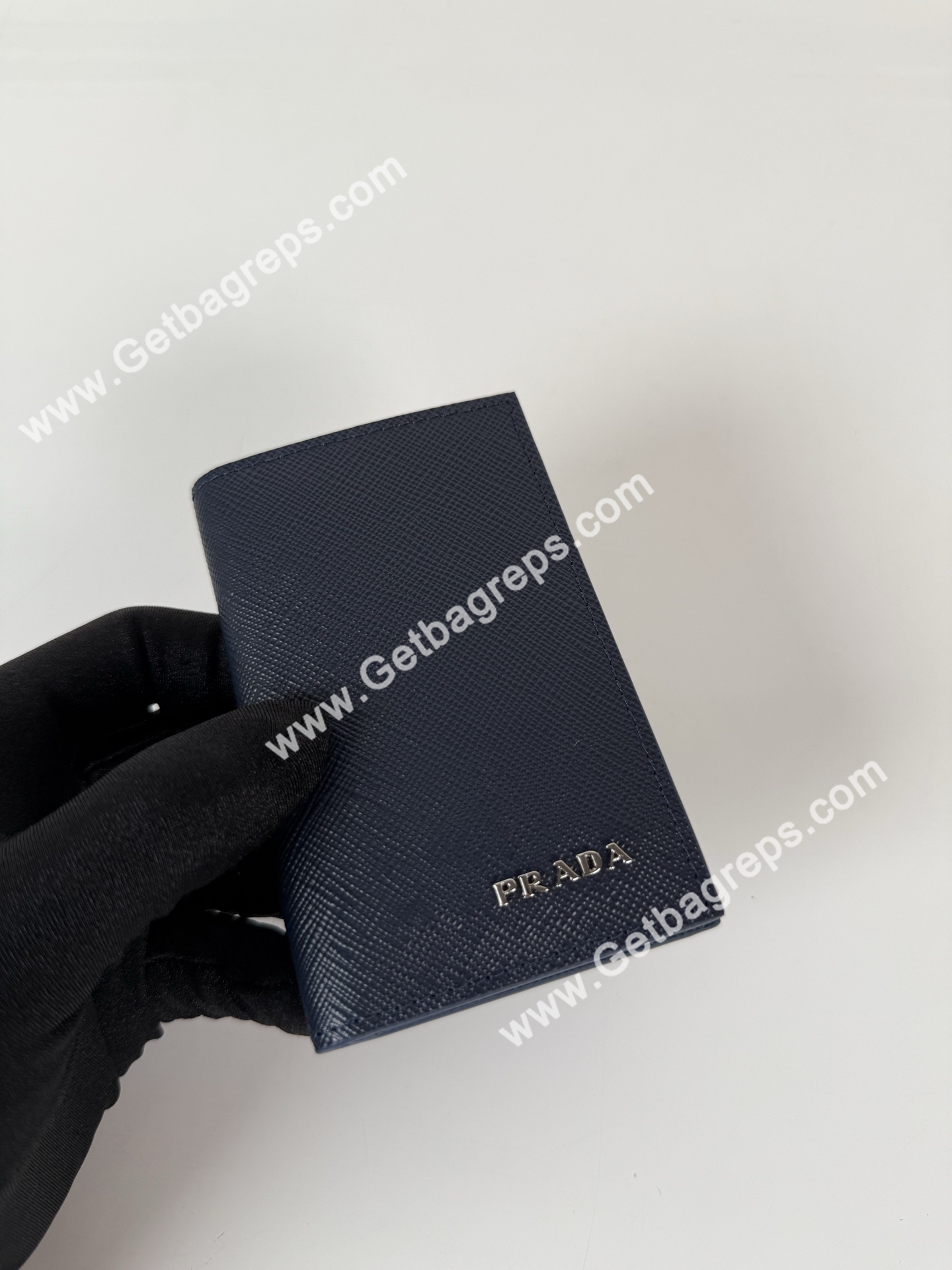 Prada 2MC101 Men Wallet Dark Blue