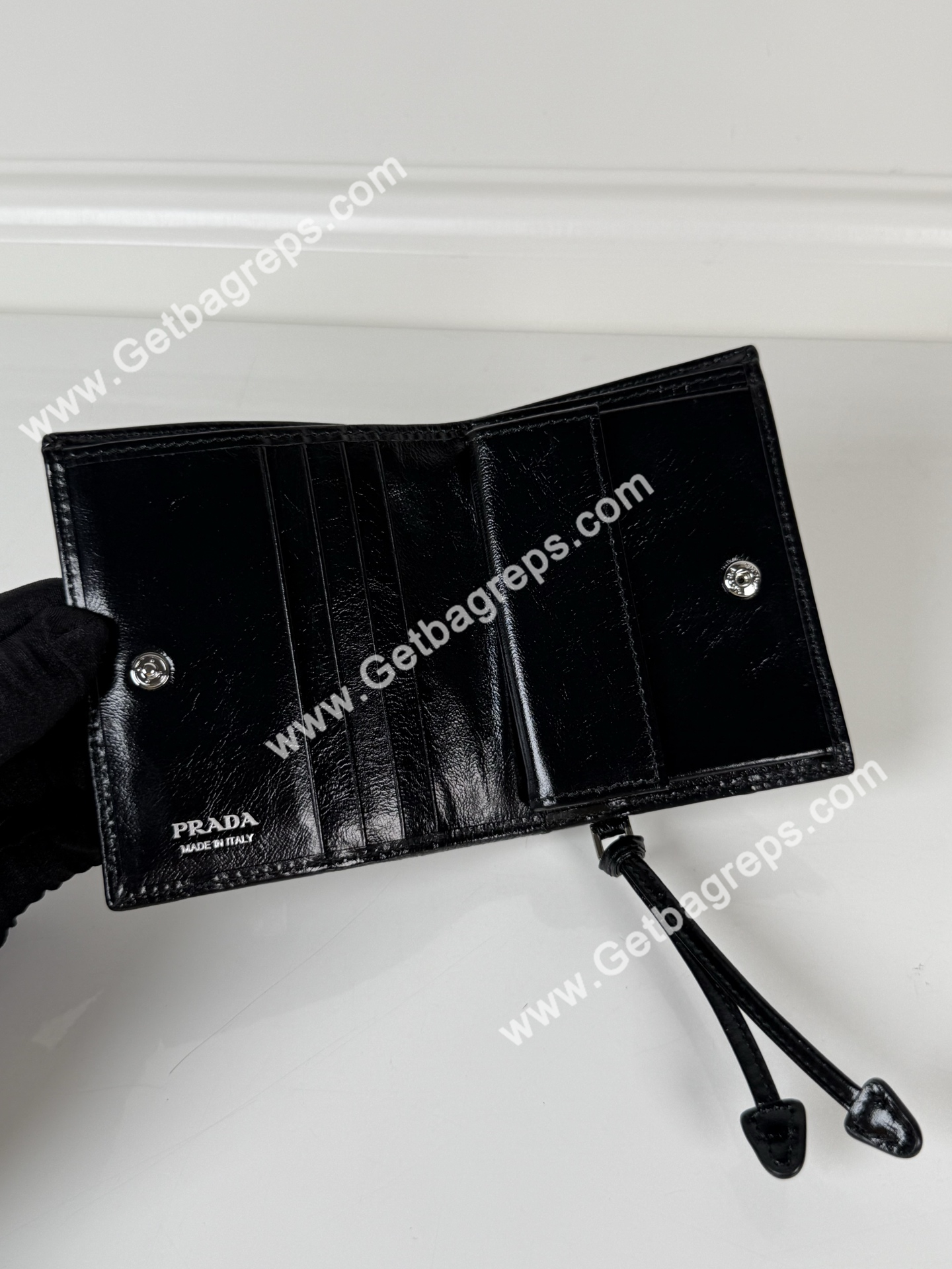 Prada 2MM003 Men Wallet Black-1