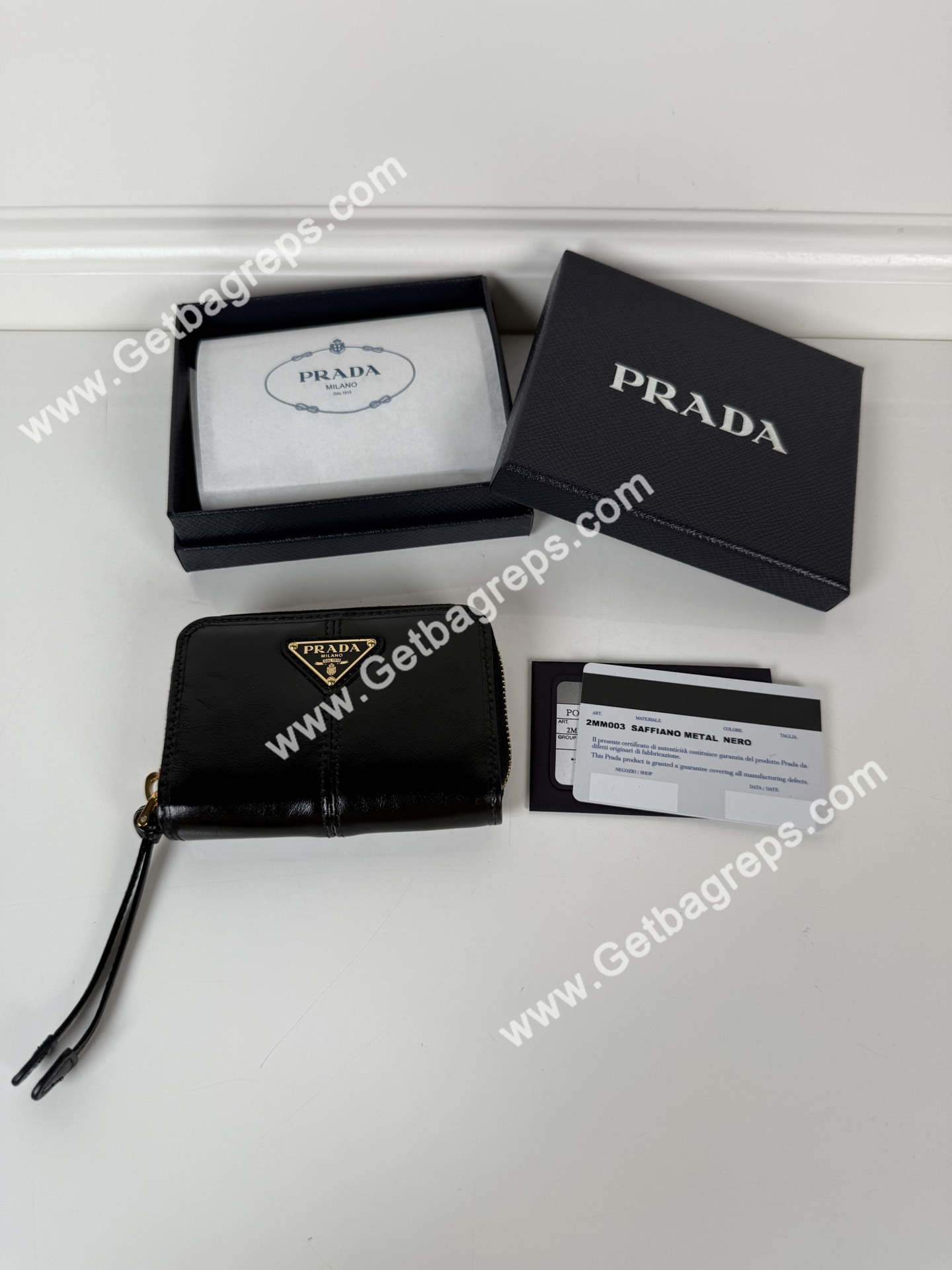 Prada 2MM003 Men Wallet Black