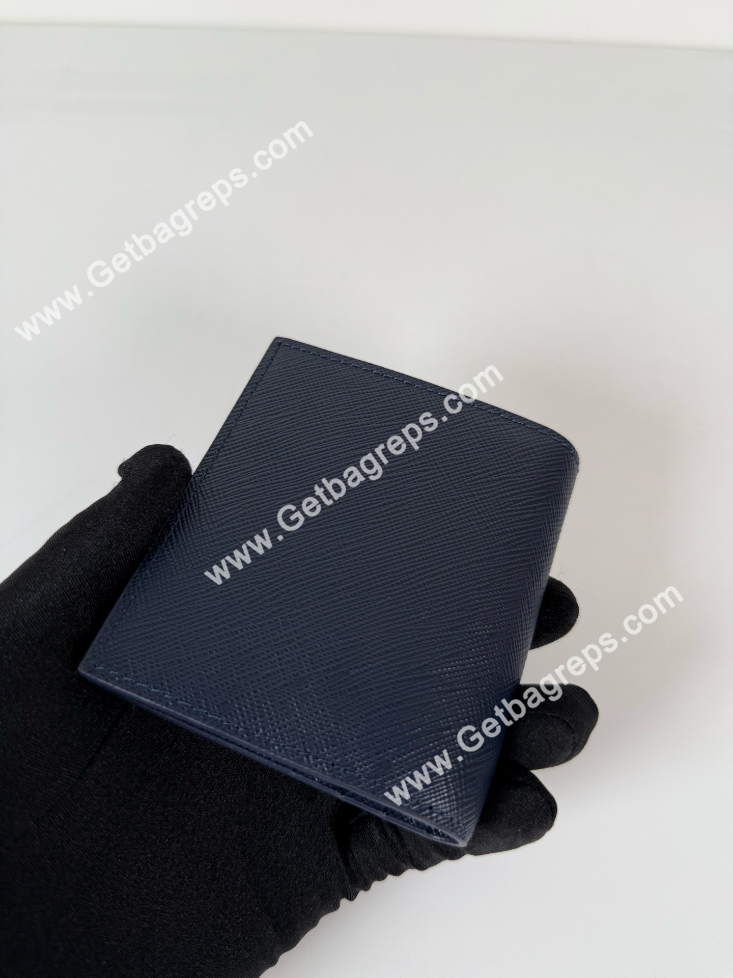 Prada 2MO004 Men Wallet Dark Blue