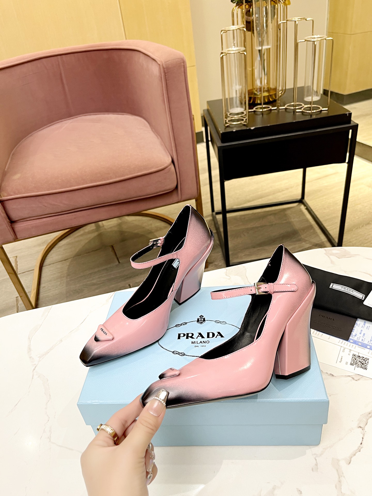 Prada Brushed Leather Pumps-0005 35-39