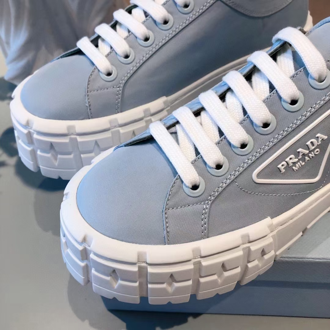 Prada Double Wheel Nylon Gabardine Sneakers-0003 35-41