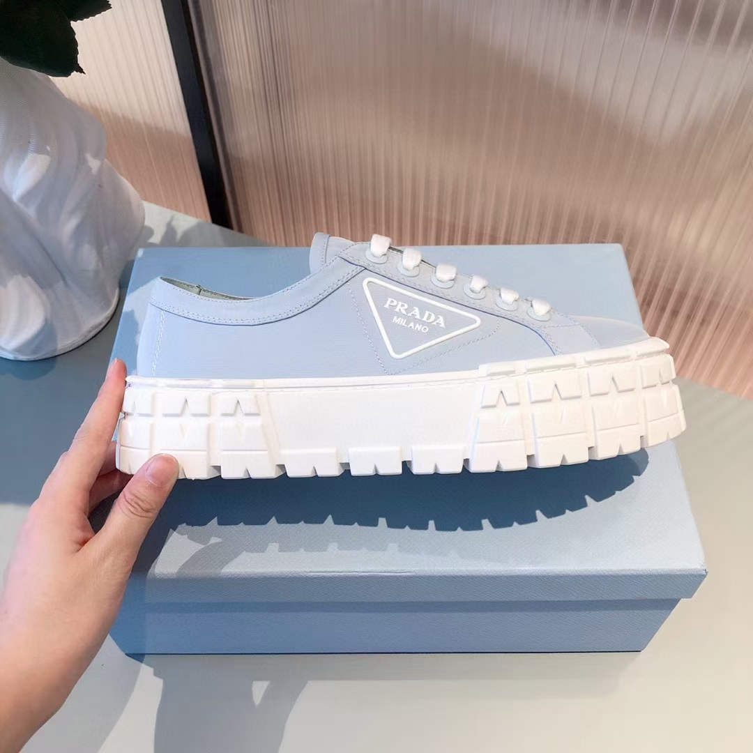Prada Double Wheel Nylon Gabardine Sneakers-0003 35-41