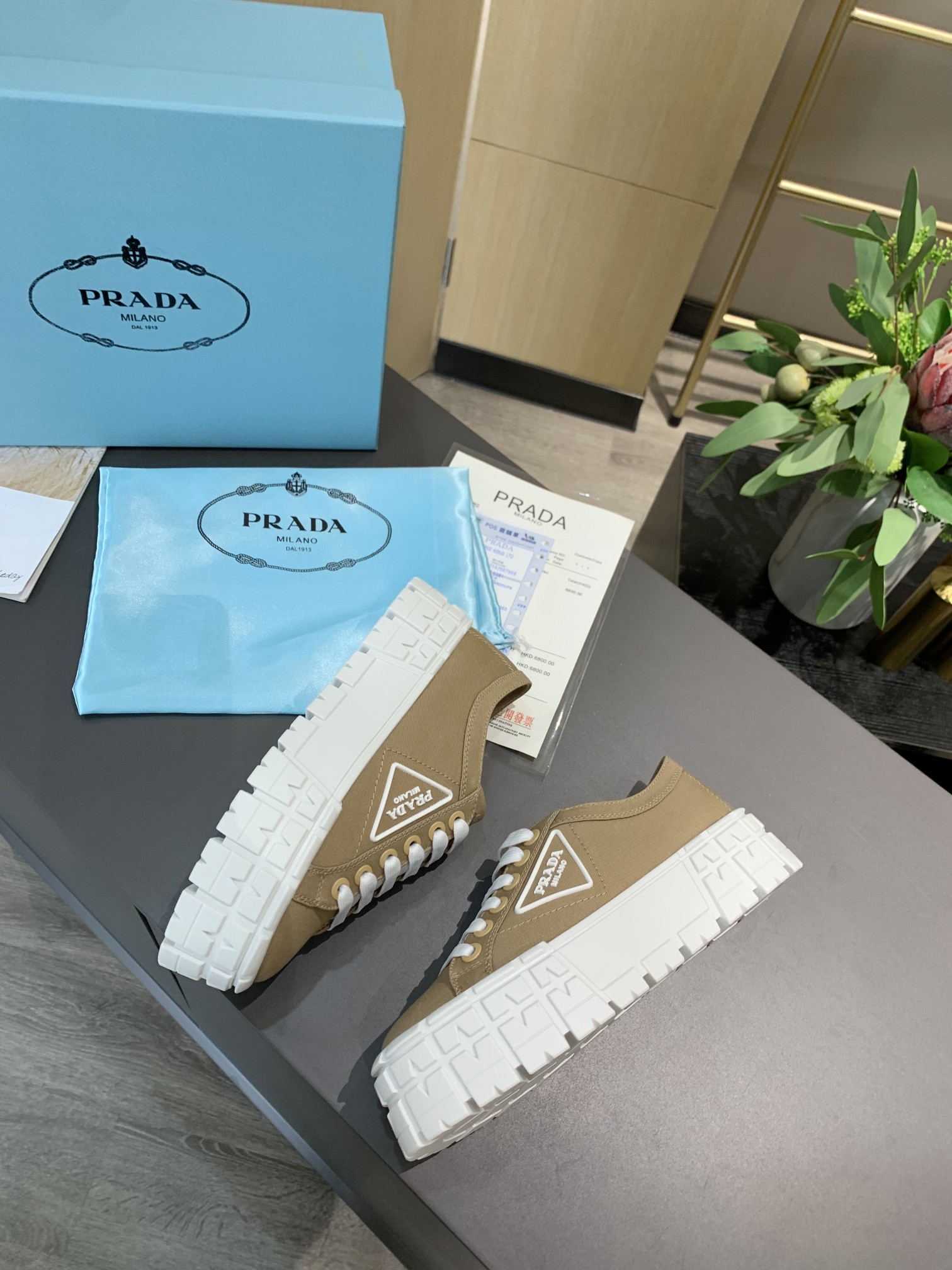 Prada Double Wheel Nylon Gabardine Sneakers-0005 35-41