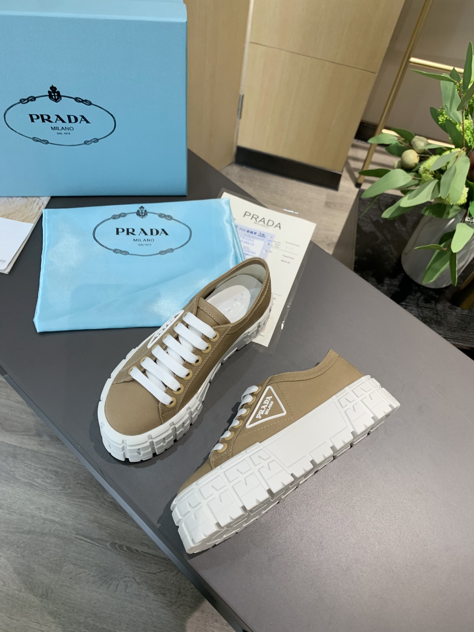 Prada Double Wheel Nylon Gabardine Sneakers-0005 35-41