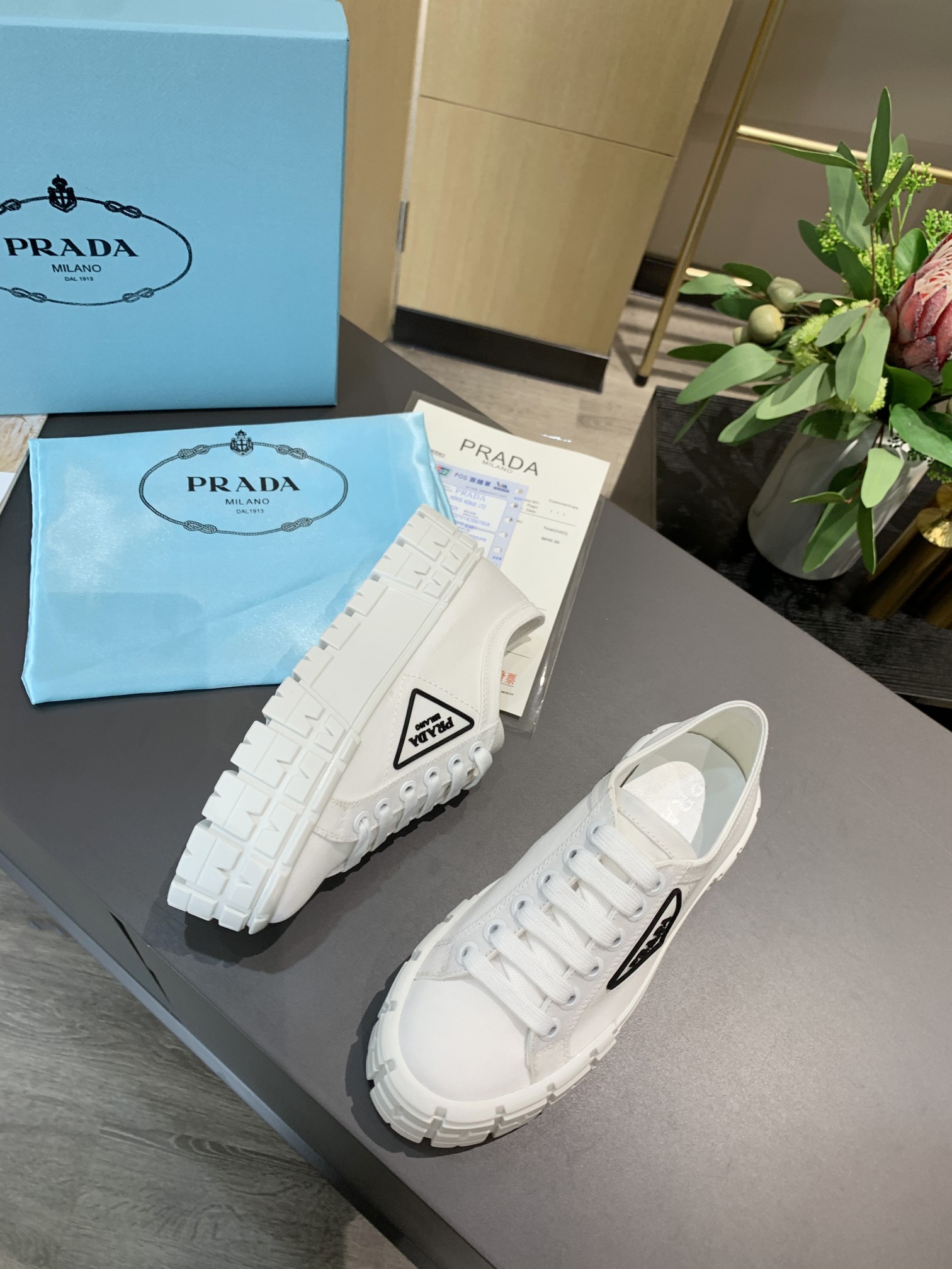 Prada Double Wheel Nylon Gabardine Sneakers-0006 35-41