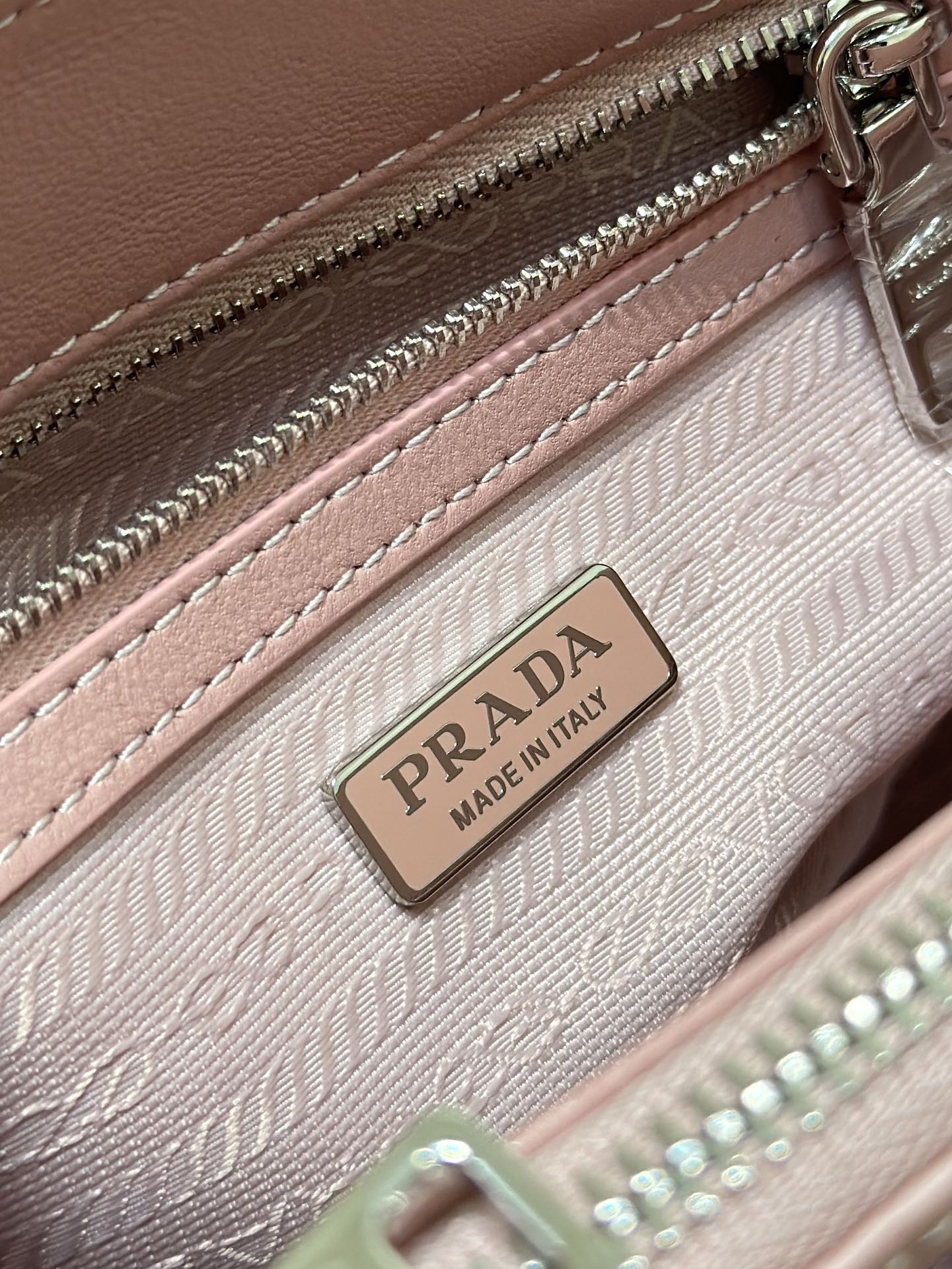 Prada Galleria Satin Mini-bag with Crystals Pink