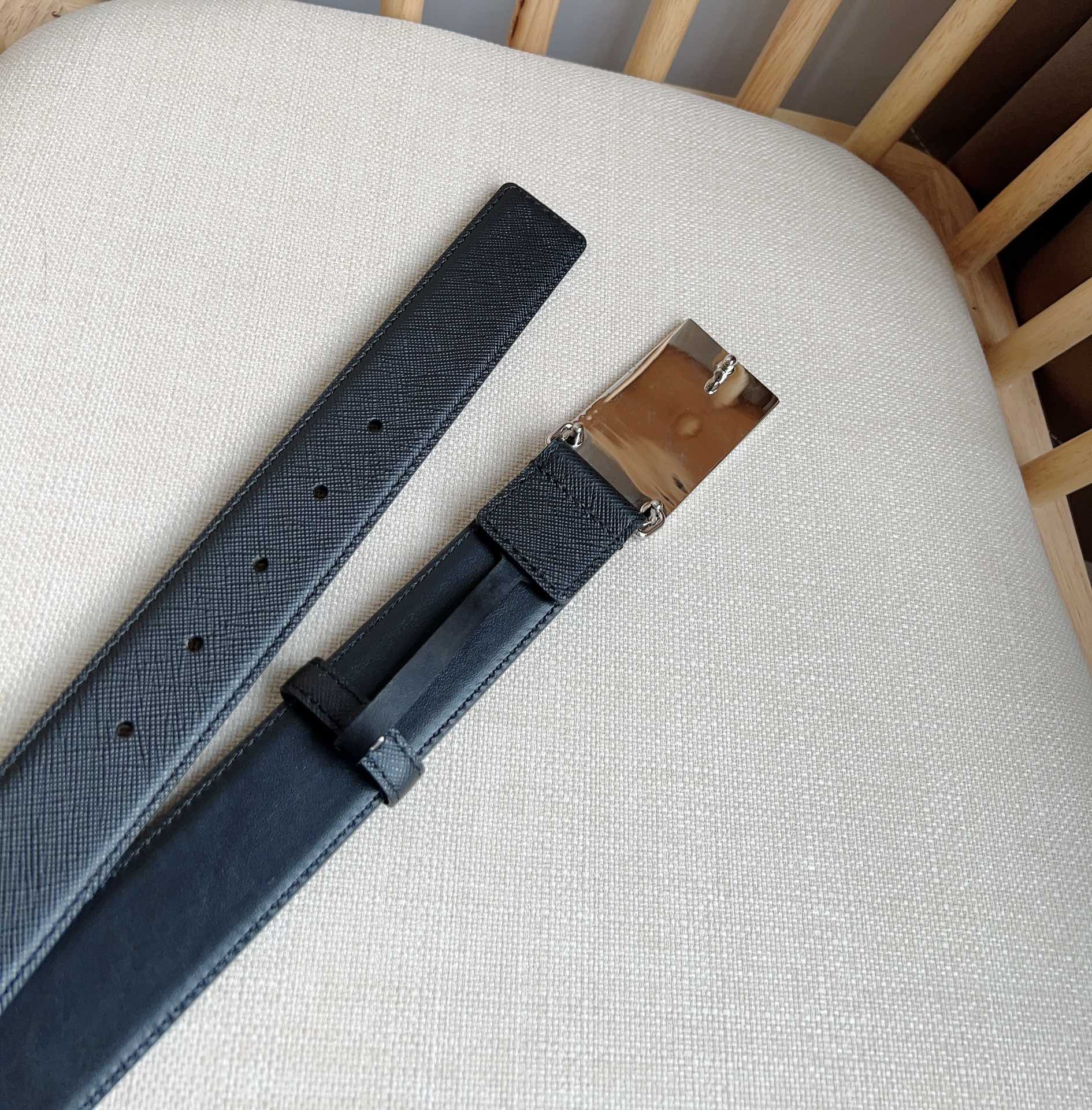 Prada Men Leather Belt Width 35mm 0006