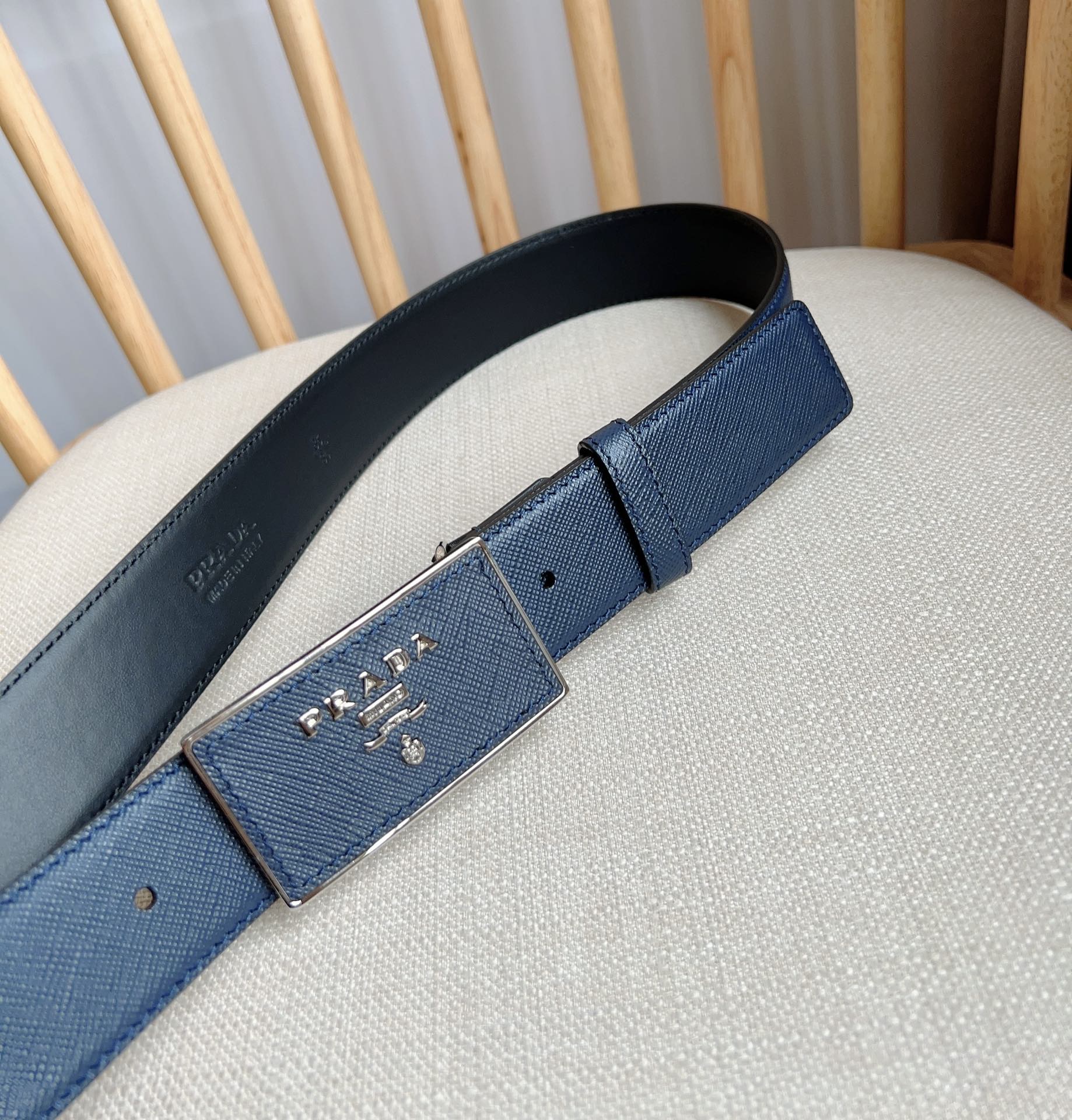 Prada Men Leather Belt Width 35mm 0007