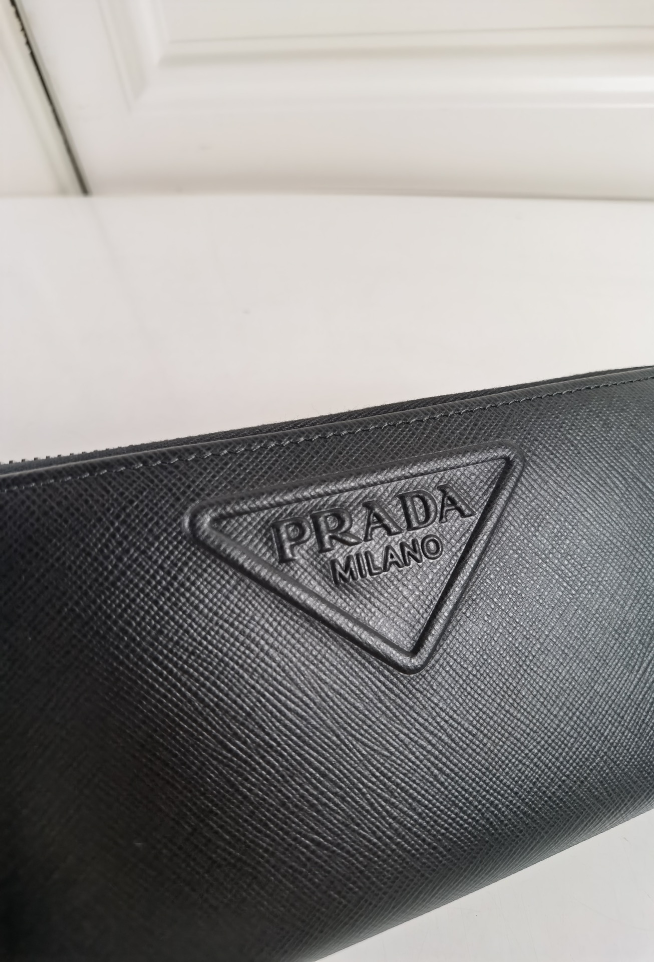 Prada Saffiano Leather Card Small Bag Black 2M1317