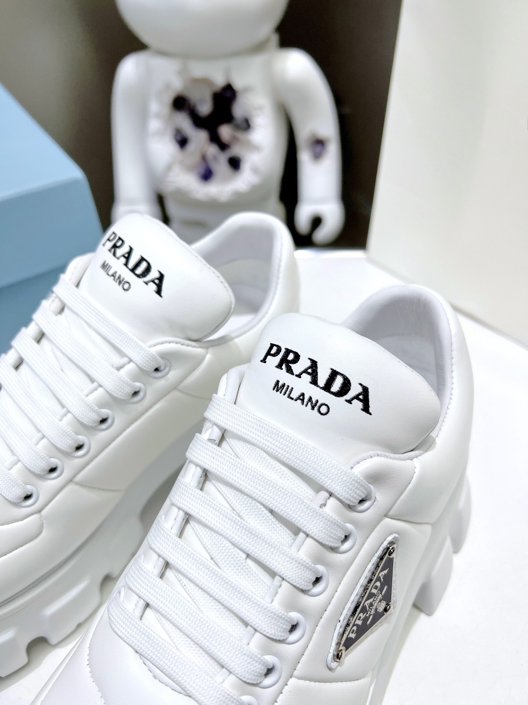 Prada Soft Padded Nappa Leather Lace-up Shoes-0002 34-40