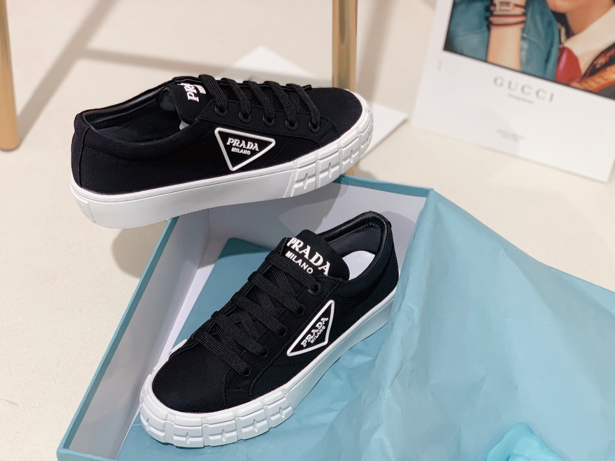 Prada Women Canvas Sneakers-0001 35-41
