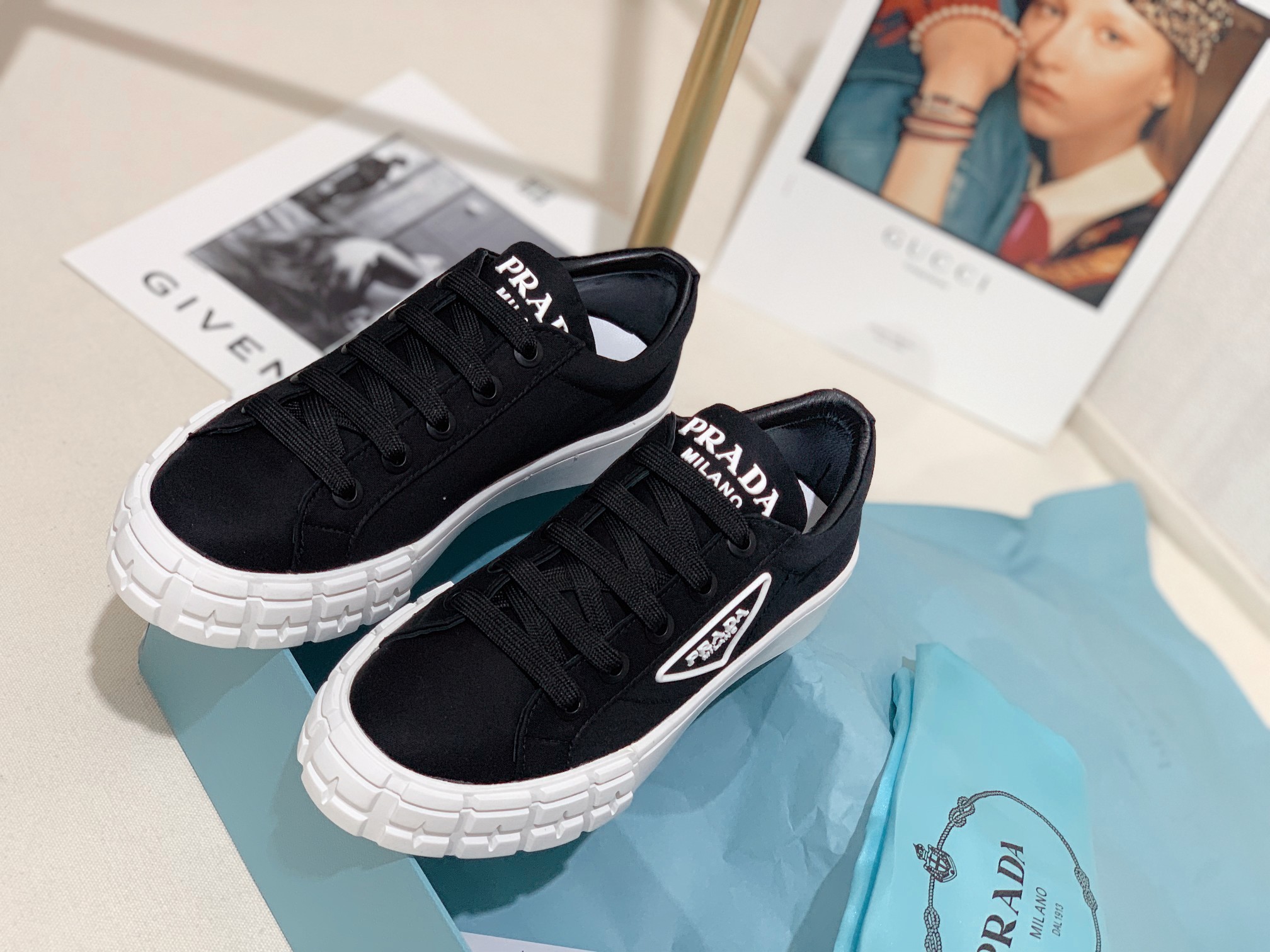 Prada Women Canvas Sneakers-0001 35-41