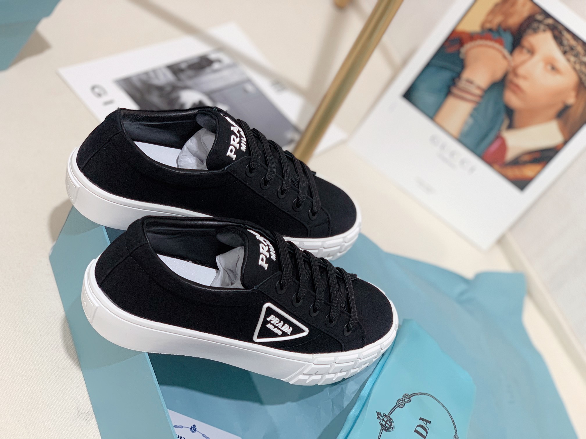 Prada Women Canvas Sneakers-0001 35-41