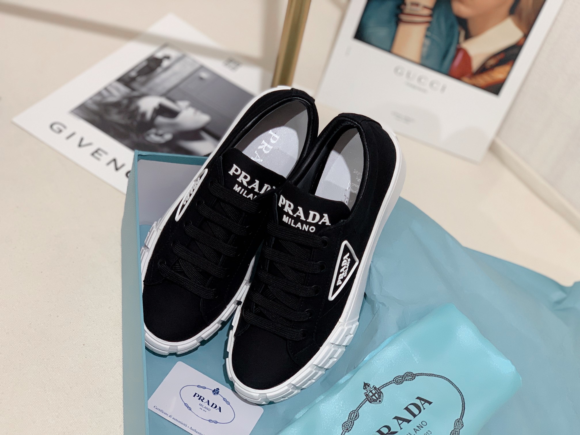 Prada Women Canvas Sneakers-0001 35-41
