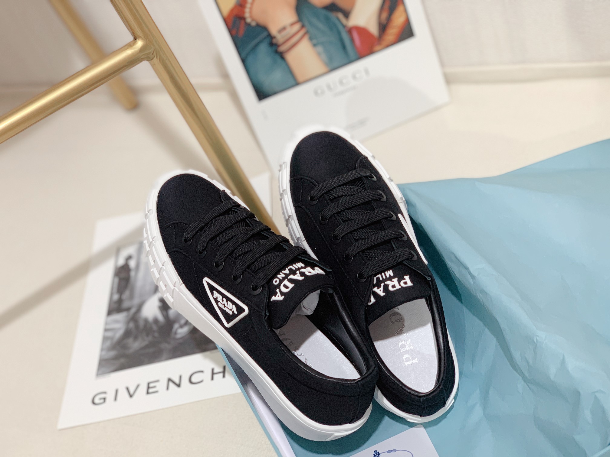 Prada Women Canvas Sneakers-0001 35-41
