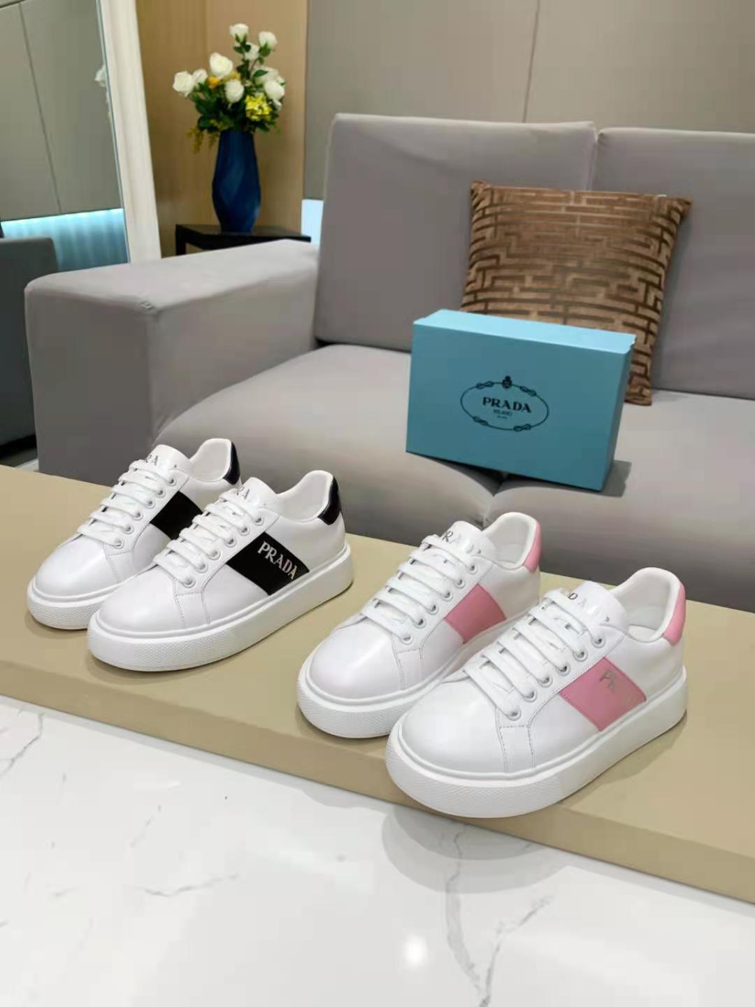 Prada Women Leather Sneakers-0026 35-41