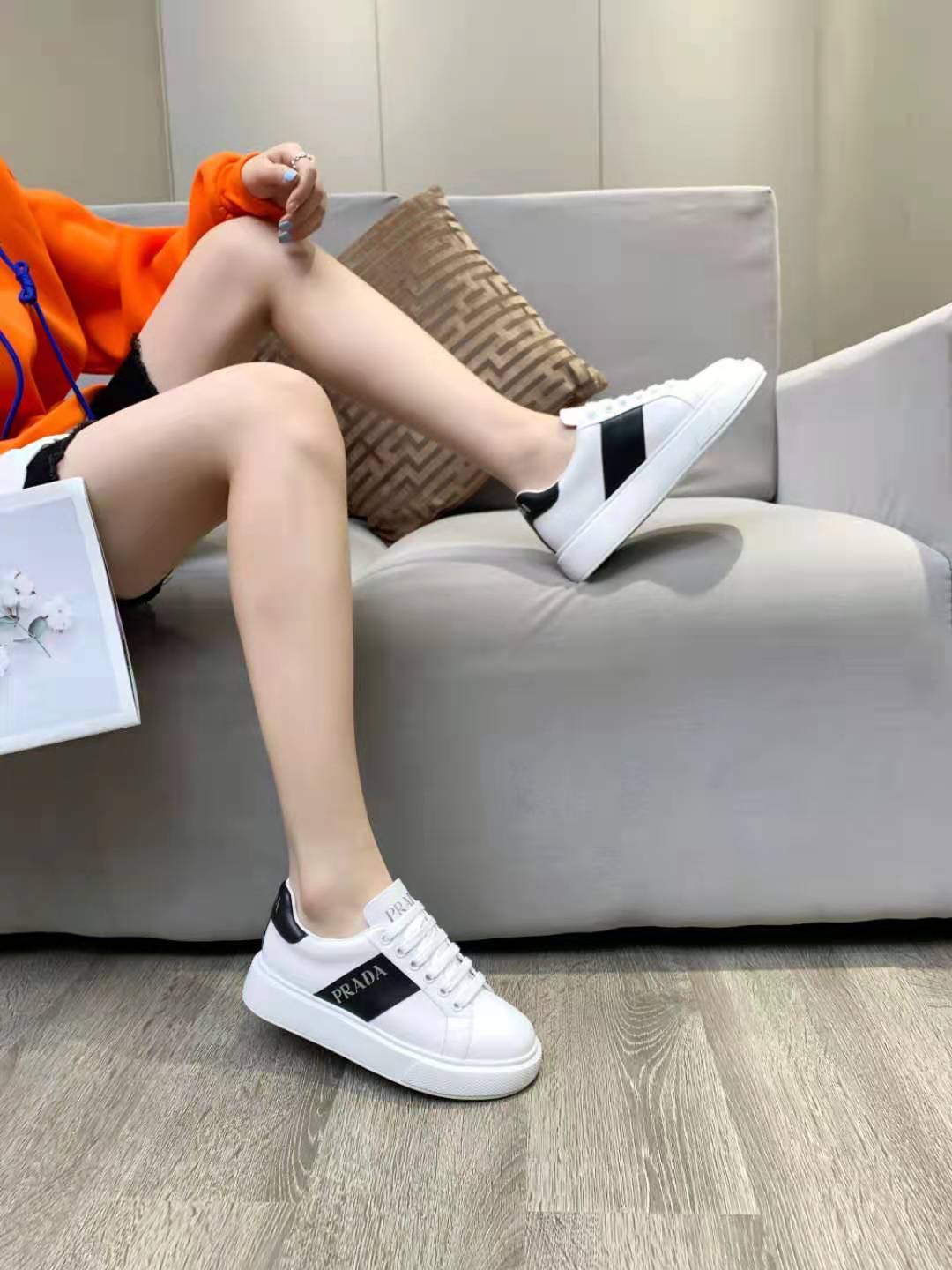 Prada Women Leather Sneakers-0027 35-41