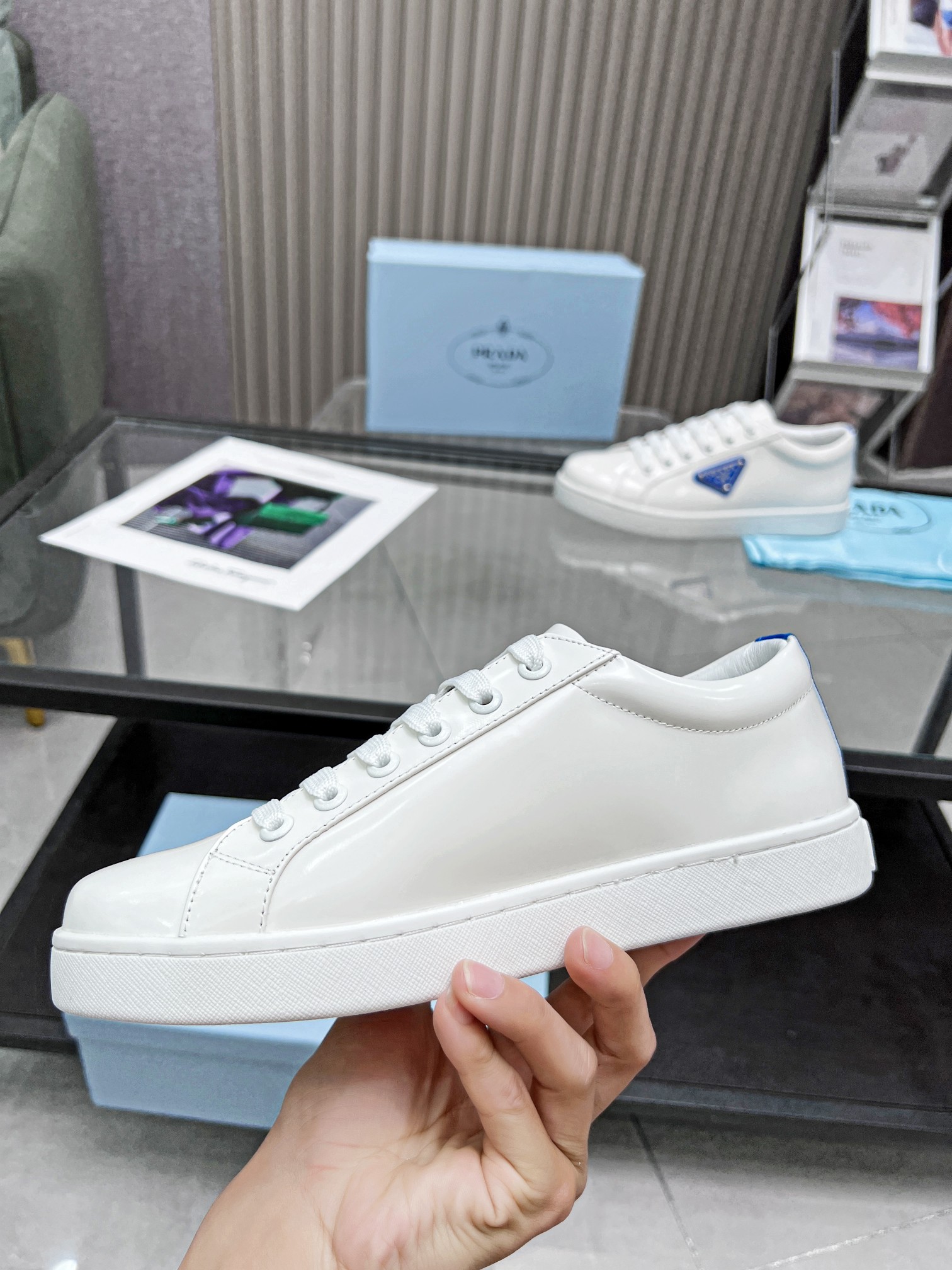 Prada Women Leather Sneakers-0028 35-41