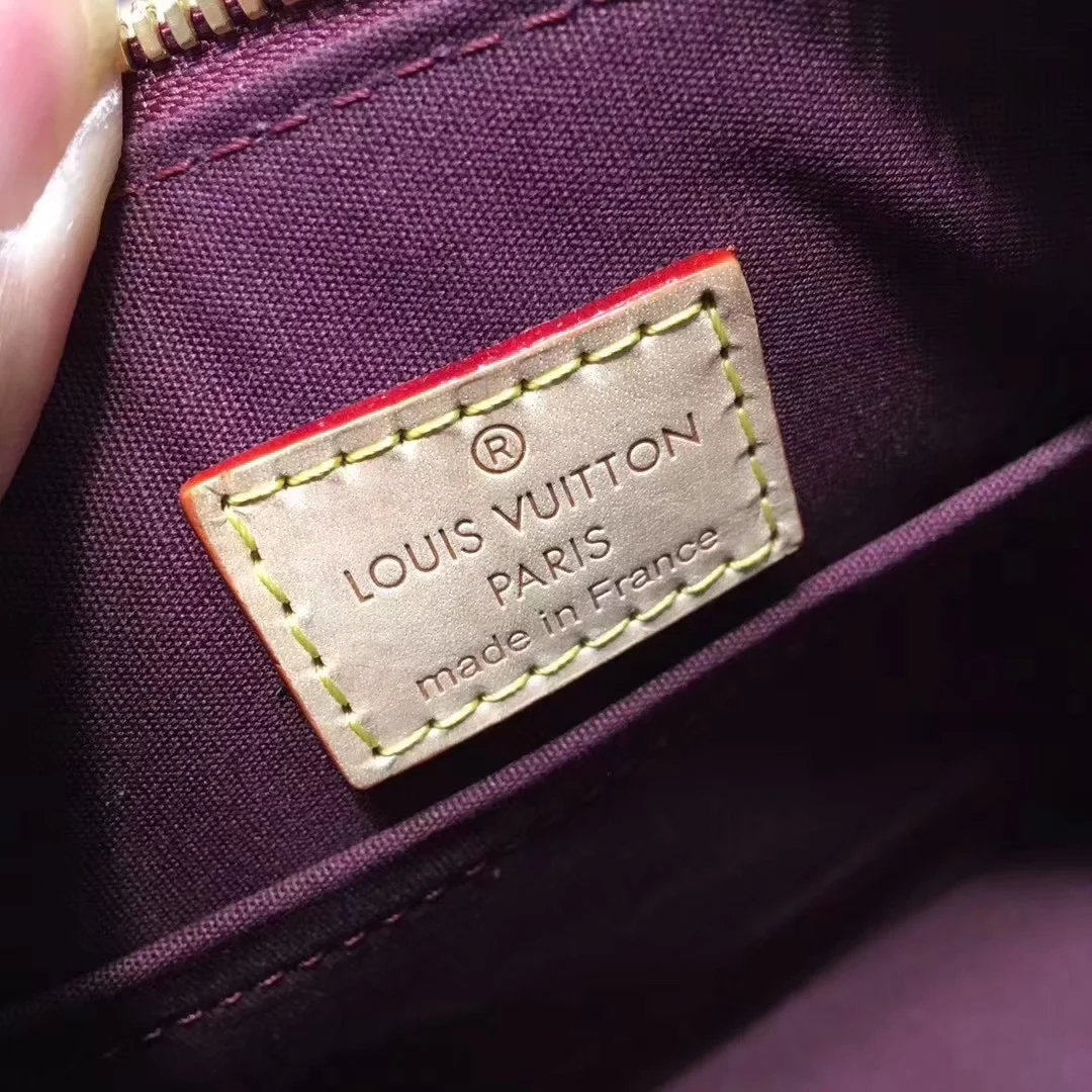 Real Picture Louis Vuitton Alma-bb Monogram Vernis Leather Amarante