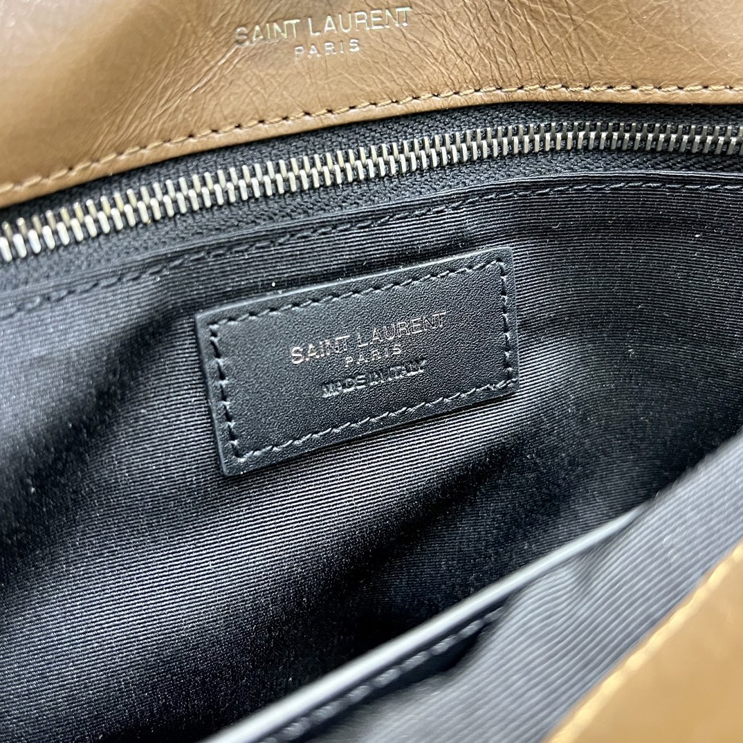 Replcai Saint Laurent NIKI Small Bag in Crinkled Vintage Leather Silver