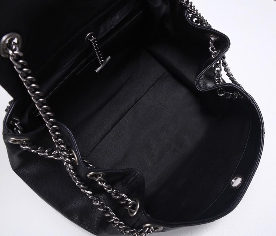 Replcai Saint Laurent Nolita Handbag in Vintag Leather Black