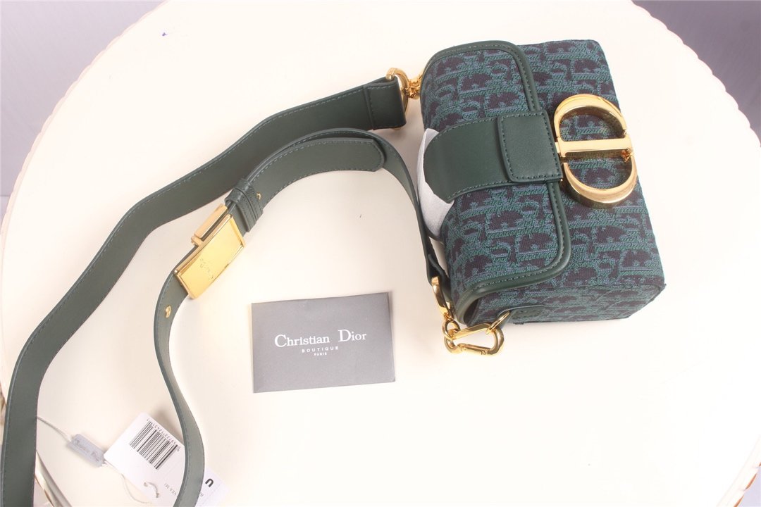 Replica 30 Montaigne Dior Oblique Bagembroidered Canvas