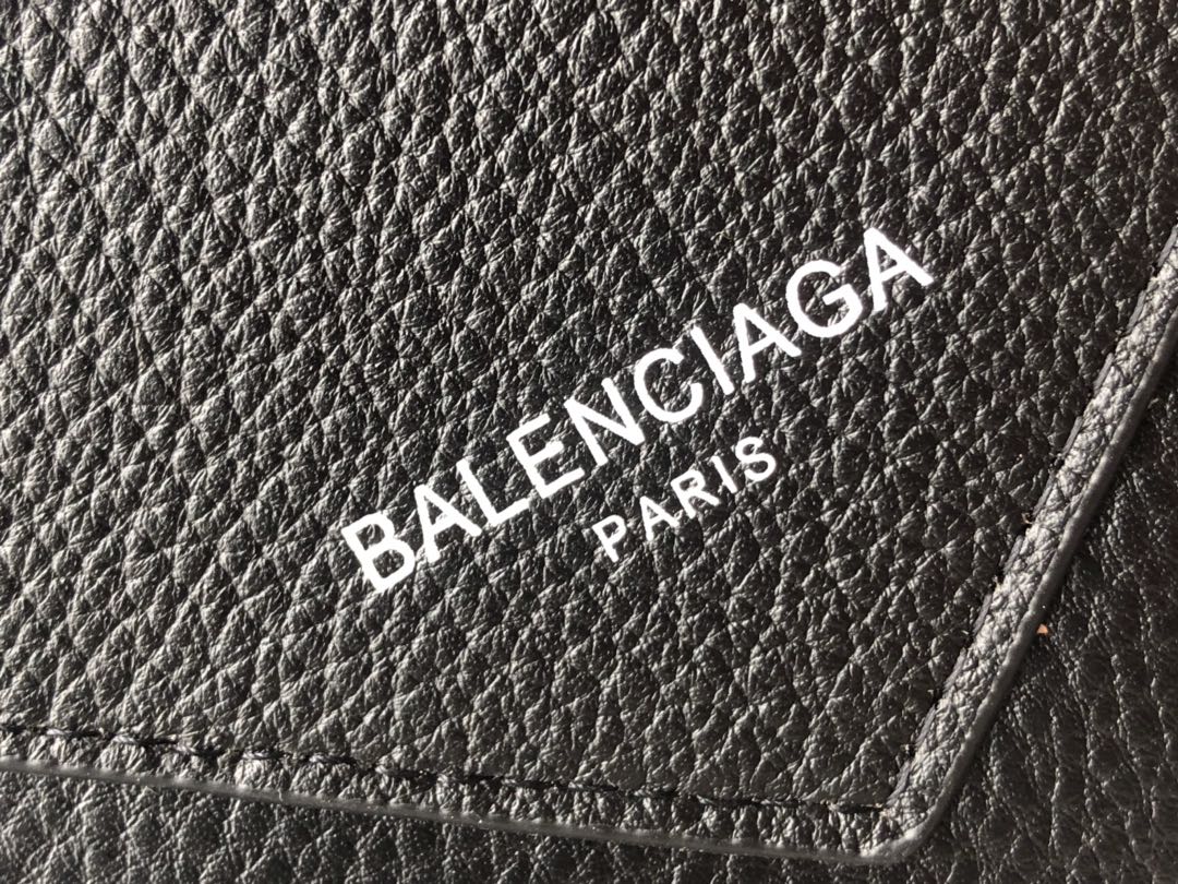 Replica Balenciaga Zipper Wallet Black-1