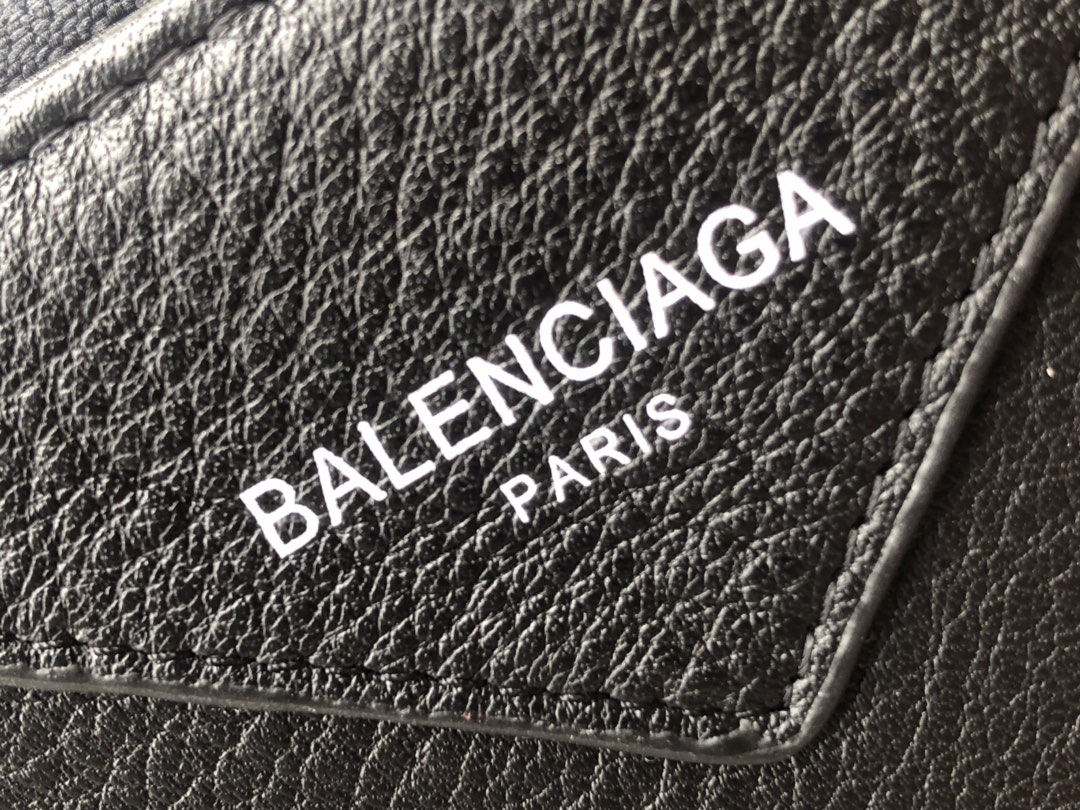 Replica Balenciaga Zipper Wallet Black-2