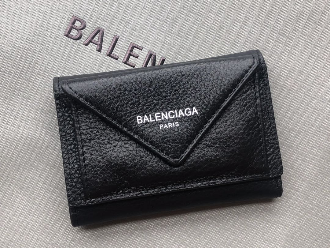 Replica Balenciaga Zipper Wallet Black-3