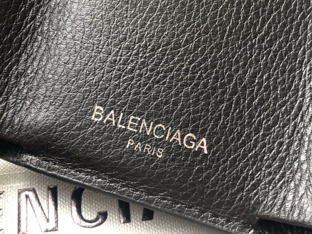 Replica Balenciaga Zipper Wallet Black-3