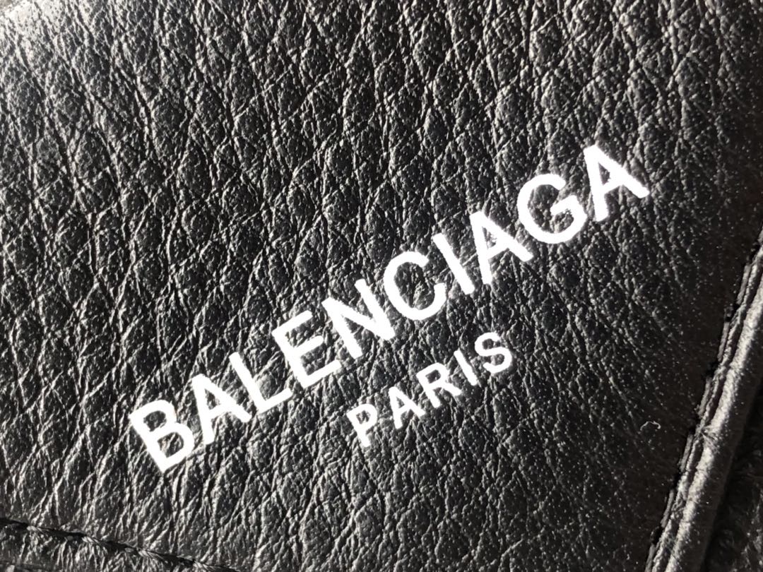 Replica Balenciaga Zipper Wallet Black-3