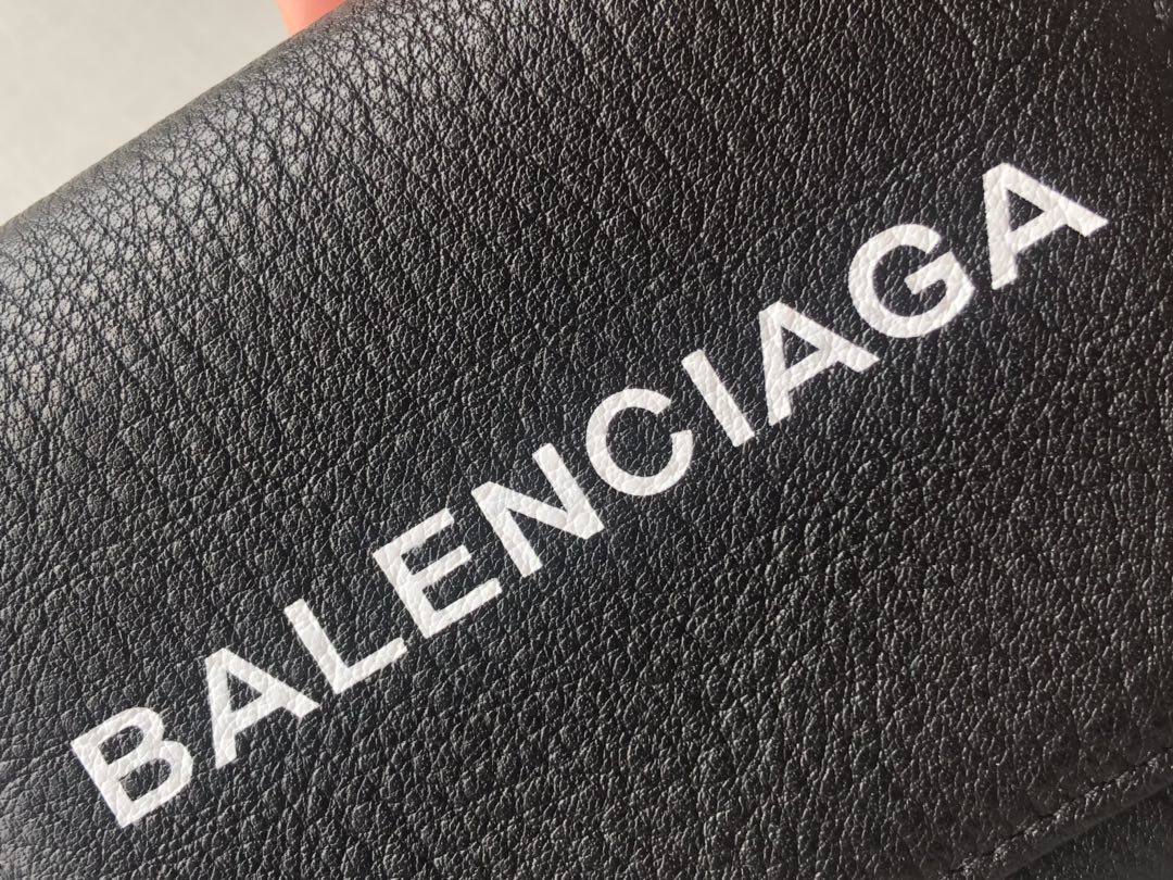 Replica Balenciaga Zipper Wallet Black-5