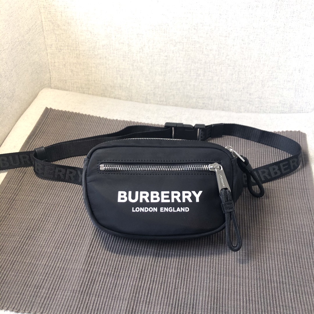 Replica Burberry Men Crossbody Belt Bag Black