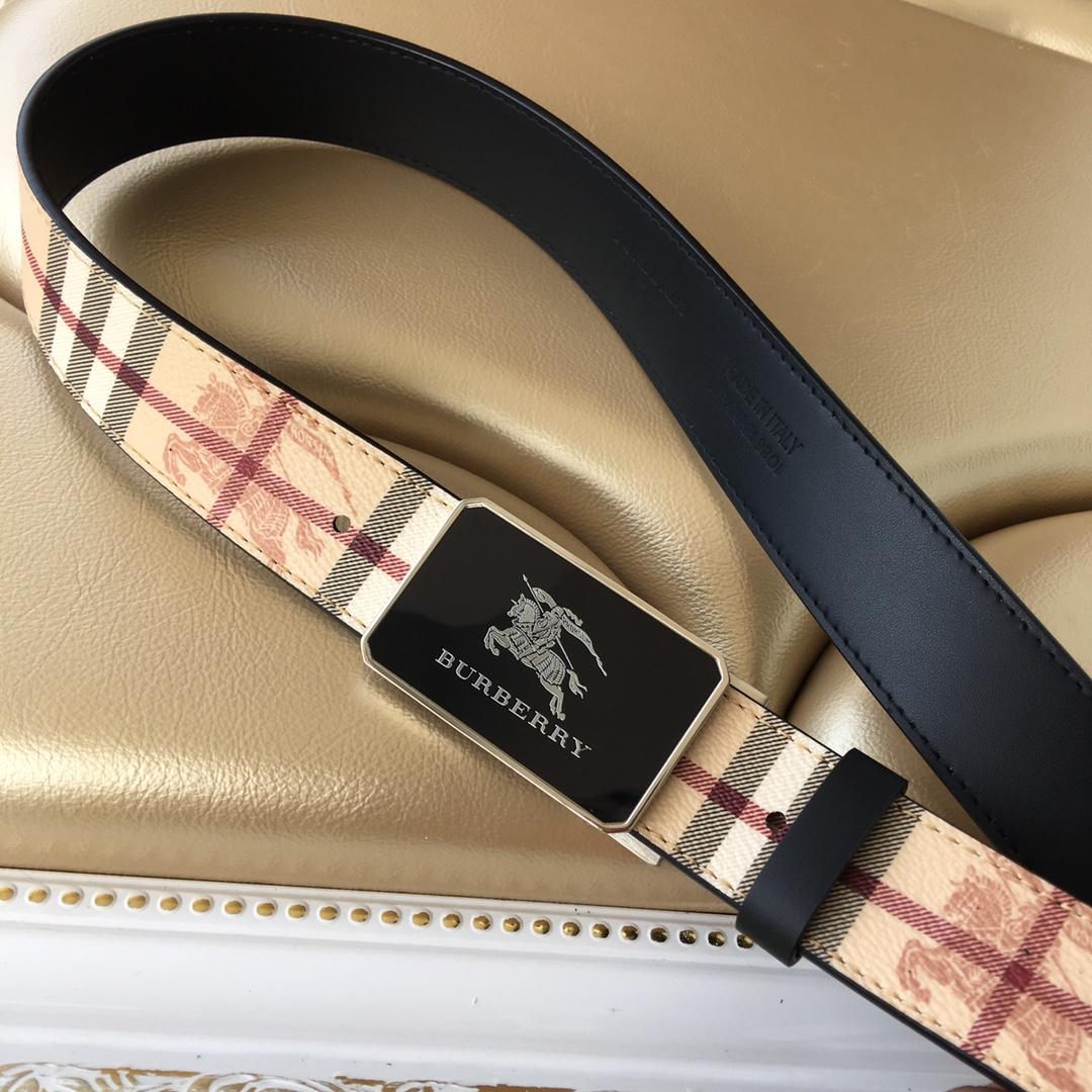 Replica Burberry Men Reversible Leather Belt Width 3.5cm 013