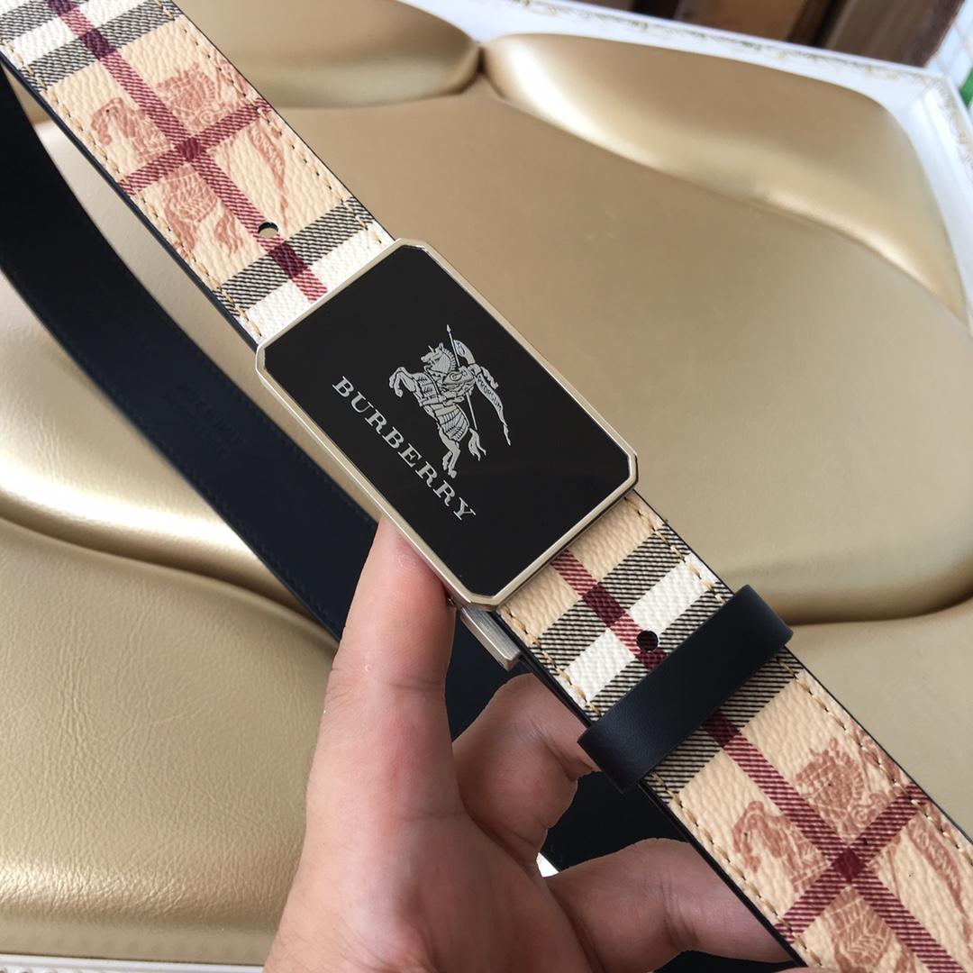 Replica Burberry Men Reversible Leather Belt Width 3.5cm 013