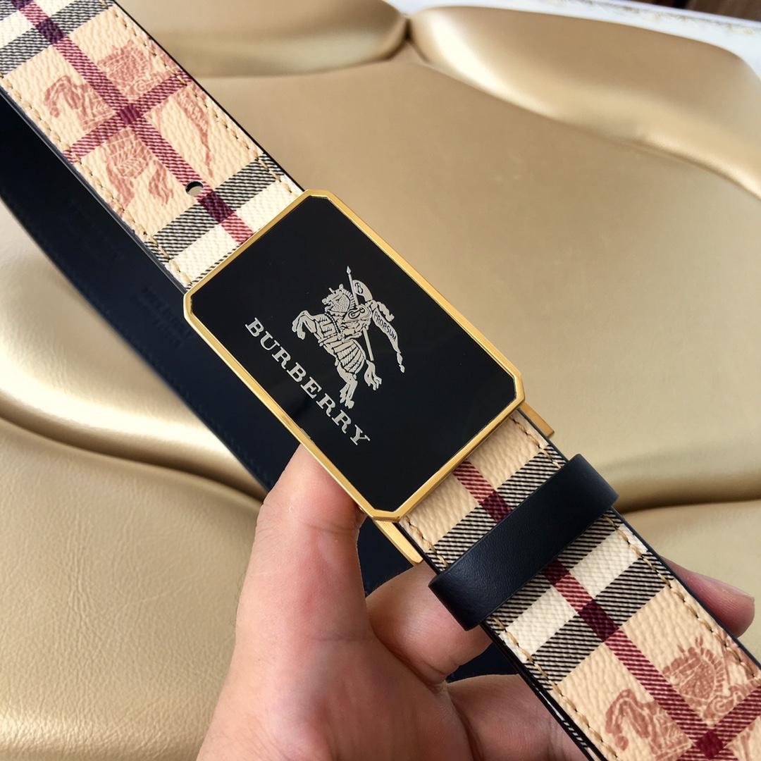 Replica Burberry Men Reversible Leather Belt Width 3.5cm 014