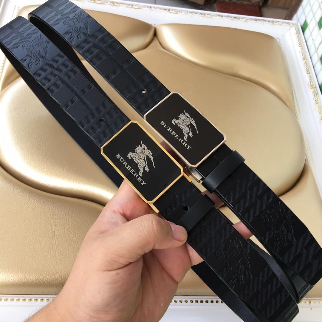 Replica Burberry Men Reversible Leather Belt Width 3.5cm 015