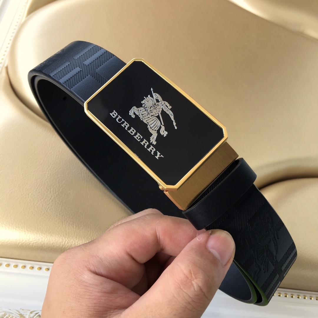 Replica Burberry Men Reversible Leather Belt Width 3.5cm 015