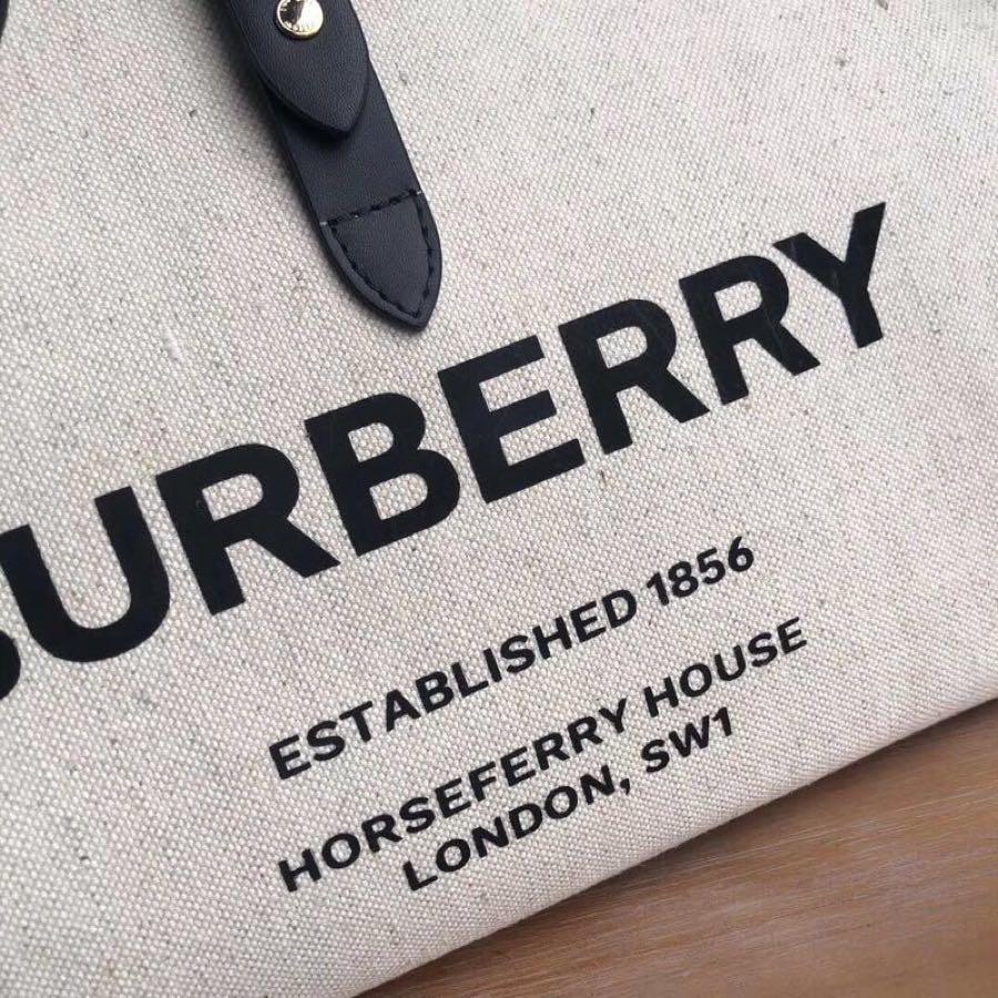 Replica Burberry The Medium Soft Cotton Canvas Belt Bag Black