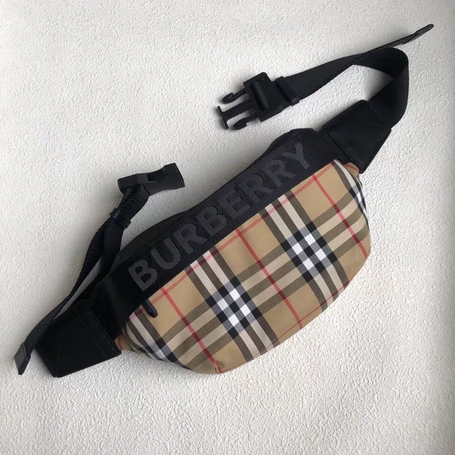 Replica Burberry Women Medium Vintage Check Bum Bag