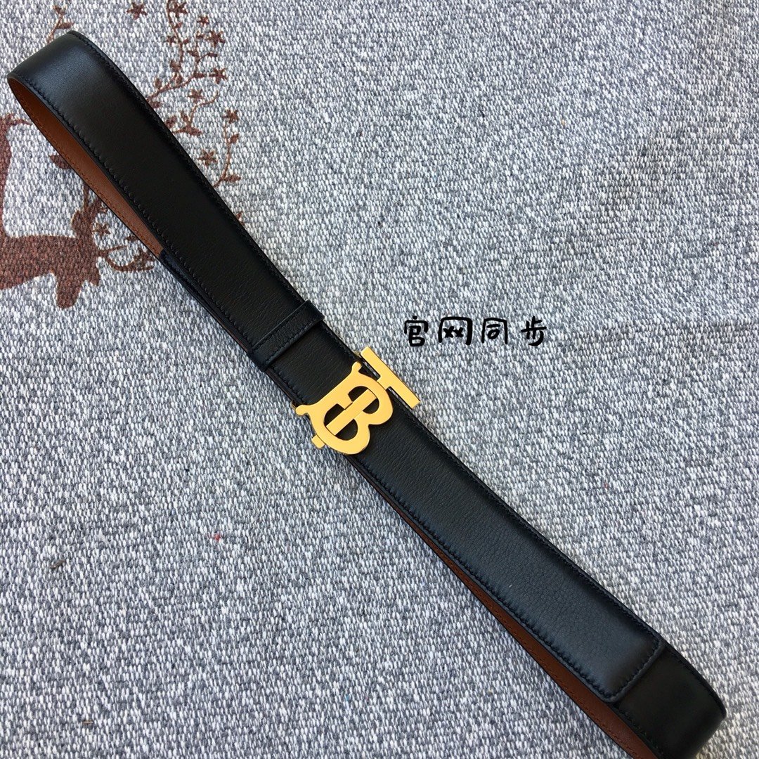 Replica Burberry Women Monogram Motif Leather Belt Width 3.5cm 018