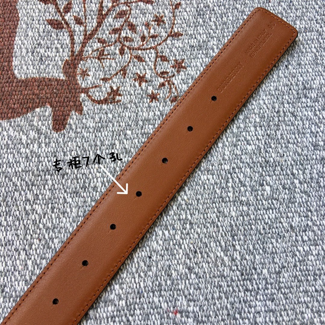 Replica Burberry Women Monogram Motif Leather Belt Width 3.5cm 018