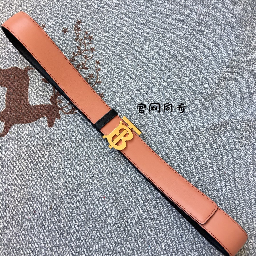 Replica Burberry Women Monogram Motif Leather Belt Width 3.5cm 019